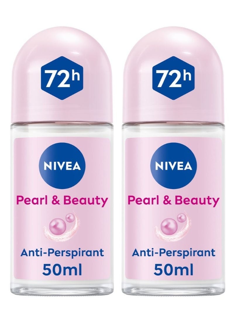 نيفيا رول مضاد للتعرق بخلاصة اللؤلؤ وزيت الأفوكادو، عبوة من قطعتين - Image 2